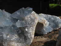 Natural Blue Celestite Crystal Specimens  x 3 From Sakoany, Madagascar - Toprock Gemstones and Minerals 