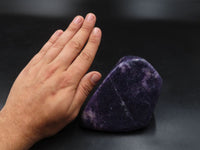 Polished Deep Purple Lepidolite Free Forms x 2 From Zimbabwe - TopRock