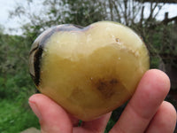 Polished Septeyre (Calcite & Aragonite) Hearts x 12 From Madagascar - TopRock