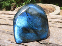 Polished Flashy Labradorite Standing Free Forms  x 6 From Tulear, Madagascar - TopRock