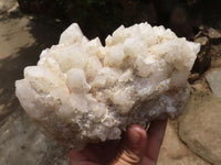 Natural Candle Quartz Clusters  x 2 From Madagascar - TopRock