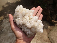 Natural Candle Quartz Clusters  x 2 From Madagascar - TopRock