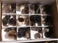 Natural Stunning Smokey Quartz Crystal Specimens x 24 From Mulanje, Malawi