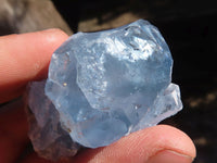 Natural Blue Celestite Crystal Specimens  x 12 From Sakoany, Madagascar - Toprock Gemstones and Minerals 