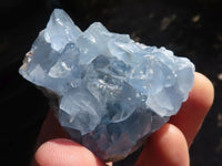 Natural Blue Celestite Crystal Specimens  x 12 From Sakoany, Madagascar - Toprock Gemstones and Minerals 