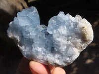 Natural Blue Celestite Crystal Specimens  x 12 From Sakoany, Madagascar - Toprock Gemstones and Minerals 