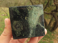 Polished Stromatolite / Kambamba Jasper Cubes (Corners Cut To Stand) x 4 From Katsepy, Madagascar - TopRock