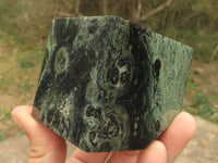 Polished Stromatolite / Kambamba Jasper Cubes (Corners Cut To Stand) x 4 From Katsepy, Madagascar - TopRock