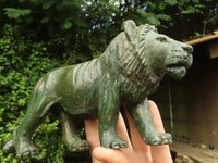 Polished  Hand Made Verdite Carved Lions - Large - Sold per piece - From Zimbabwe - TopRock