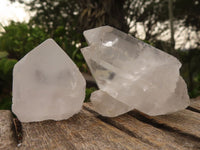 Natural Single Clear Quartz Crystals  x 35 From Zambia - Toprock Gemstones and Minerals 