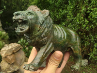 Polished  Hand Made Verdite Carved Lions - Large - Sold per piece - From Zimbabwe - TopRock