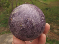 Polished Purple Lepidolite Mica Spheres  x 4 From Madagascar - TopRock