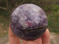 Polished Purple Lepidolite Mica Spheres  x 4 From Madagascar - TopRock