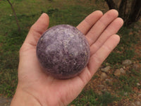 Polished Purple Lepidolite Mica Spheres  x 4 From Madagascar - TopRock