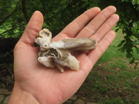 Natural Drusi Quartz Coated Calcite Pseudomorph Specimens  x 12 From Alberts Mountain, Lesotho - TopRock