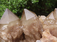 Natural Cascading White Phantom Smokey Quartz Clusters  x 2 From Luena, Congo - TopRock