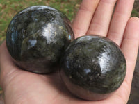 Polished Labradorite Spheres With Nice Subtle Flash x 6 From Tulear, Madagascar - TopRock