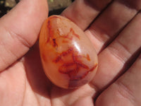 Polished Vibrant Red Carnelian Agate Eggs  x 20 From Madagascar - TopRock