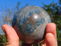 Polished Blue Spotted Spinel Spheres x 6 From Madagascar - TopRock