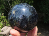 Polished Gorgeous Blue Iolite / Water Sapphire Spheres  x 2 From Madagascar - TopRock