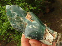 Polished Emerald Mtorolite / Chrome Chrysoprase Plates  x 4 From Zimbabwe - Toprock Gemstones and Minerals 