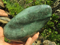 Polished Emerald Fuchsite Quartz Standing Free Form With Mica & Pyrite Specks  x 1 From Madagascar - TopRock