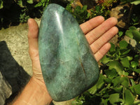 Polished Emerald Fuchsite Quartz Standing Free Form With Mica & Pyrite Specks  x 1 From Madagascar - TopRock