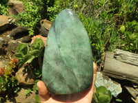 Polished Emerald Fuchsite Quartz Standing Free Form With Mica & Pyrite Specks  x 1 From Madagascar - TopRock