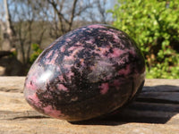 Polished Rhodonite Gemstone Eggs x 6 From Madagascar