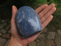 Polished Blue Lazulite Standing Free Forms  x 2 From Madagascar - TopRock