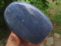 Polished Blue Lazulite Standing Free Forms  x 2 From Madagascar - TopRock