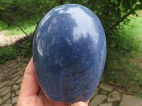 Polished Blue Lazulite Standing Free Forms  x 2 From Madagascar - TopRock