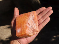 Natural New Sunset Orange Calcite Specimens  x 6 From Spitzkop, Namibia - Toprock Gemstones and Minerals 