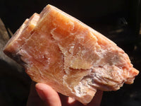 Natural New Sunset Orange Calcite Specimens  x 6 From Spitzkop, Namibia - Toprock Gemstones and Minerals 