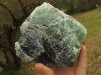 Natural Selected Watermelon Fluorite Cobbed Pieces x 4 From Uis, Namibia - TopRock