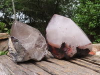 Natural Large Hematoid Quartz Crystals  x 2 From Madagascar - TopRock