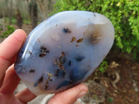 Polished Dendritic Agate Standing Free Forms  x 3 From Madagascar