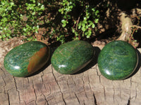 Polished Green Verdite Palm Stones  x 12 From Mazoe, Zimbabwe - Toprock Gemstones and Minerals 