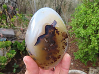 Polished Dendritic Agate Standing Free Forms  x 3 From Madagascar