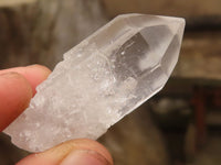 Natural Single Clear Quartz Crystals  x 35 From Zambia - Toprock Gemstones and Minerals 