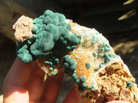 Natural Rare Ball Malachite On Drusy Quartz & Dolomite Matrix  x 2 From Kambove, Congo - Toprock Gemstones and Minerals 