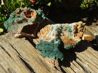 Natural Rare Ball Malachite On Drusy Quartz & Dolomite Matrix  x 2 From Kambove, Congo - Toprock Gemstones and Minerals 