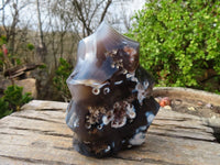 Polished Large Agate Flame Sculpture  x 1 From Madagascar