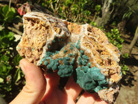 Natural Rare Ball Malachite On Drusy Quartz & Dolomite Matrix  x 2 From Kambove, Congo - Toprock Gemstones and Minerals 