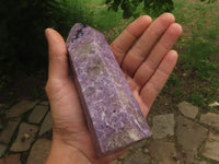 Polished Purple Lepidolite Points  x 3 From Madagascar - TopRock