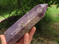 Polished Purple Lepidolite Points  x 3 From Madagascar - TopRock