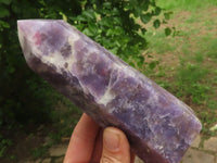 Polished Purple Lepidolite Points  x 3 From Madagascar - TopRock