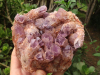 Natural Sugar Amethyst Clusters  x 2 From Solwezi, Zambia - TopRock