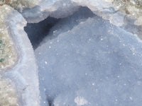 Natural Blue Lace Agate Geodes With Dog Tooth Calcite Crystals  x 2 From Nsanje, Malawi - TopRock