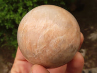 Polished Gorgeous Peach Moonstone Spheres  x 4 From Madagascar - Toprock Gemstones and Minerals 